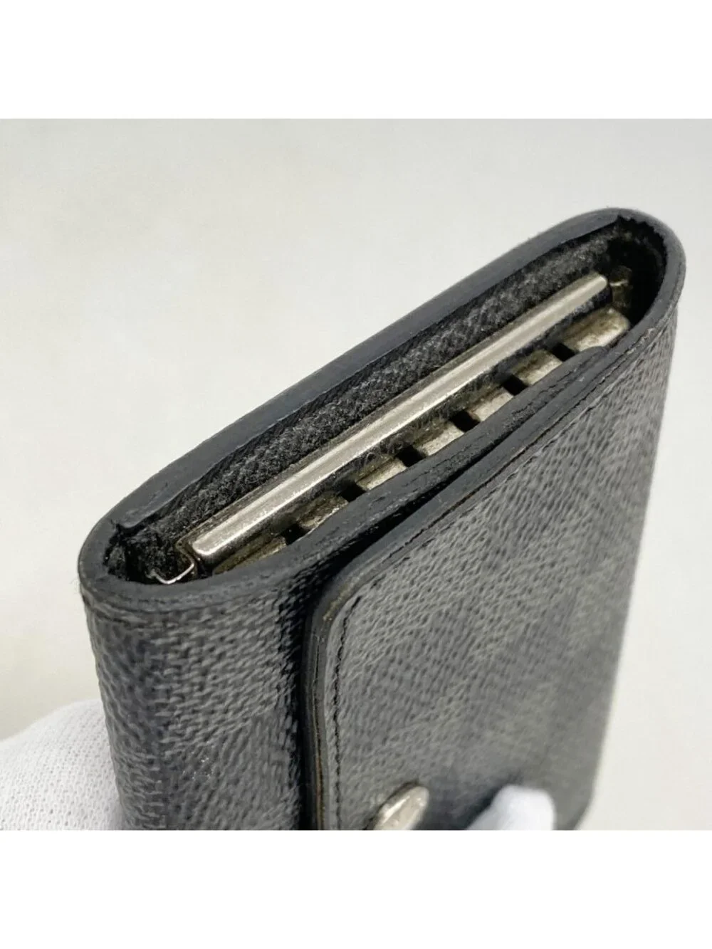 Louis Vuitton Key Case Damier Graphite Multicles 6 Black Gray Key Holder